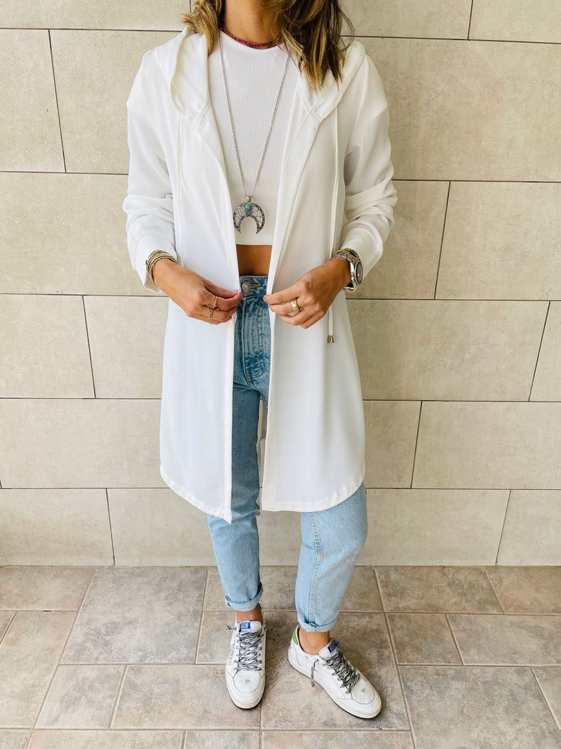 White Light Weight Summer Duster