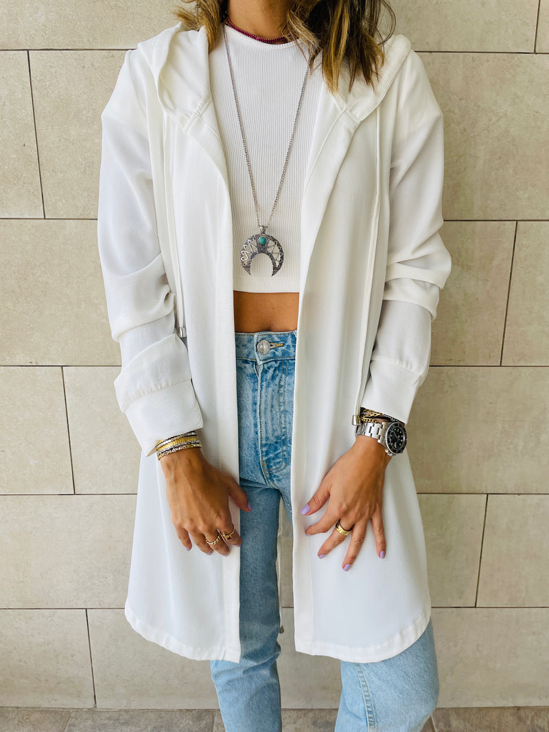 White Light Weight Summer Duster
