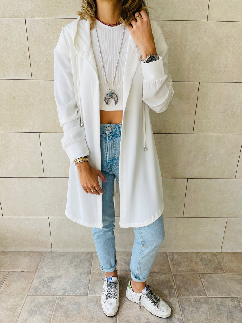 White Light Weight Summer Duster