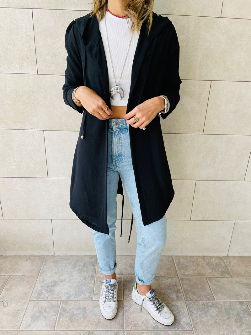 Black Light Weight Summer Duster