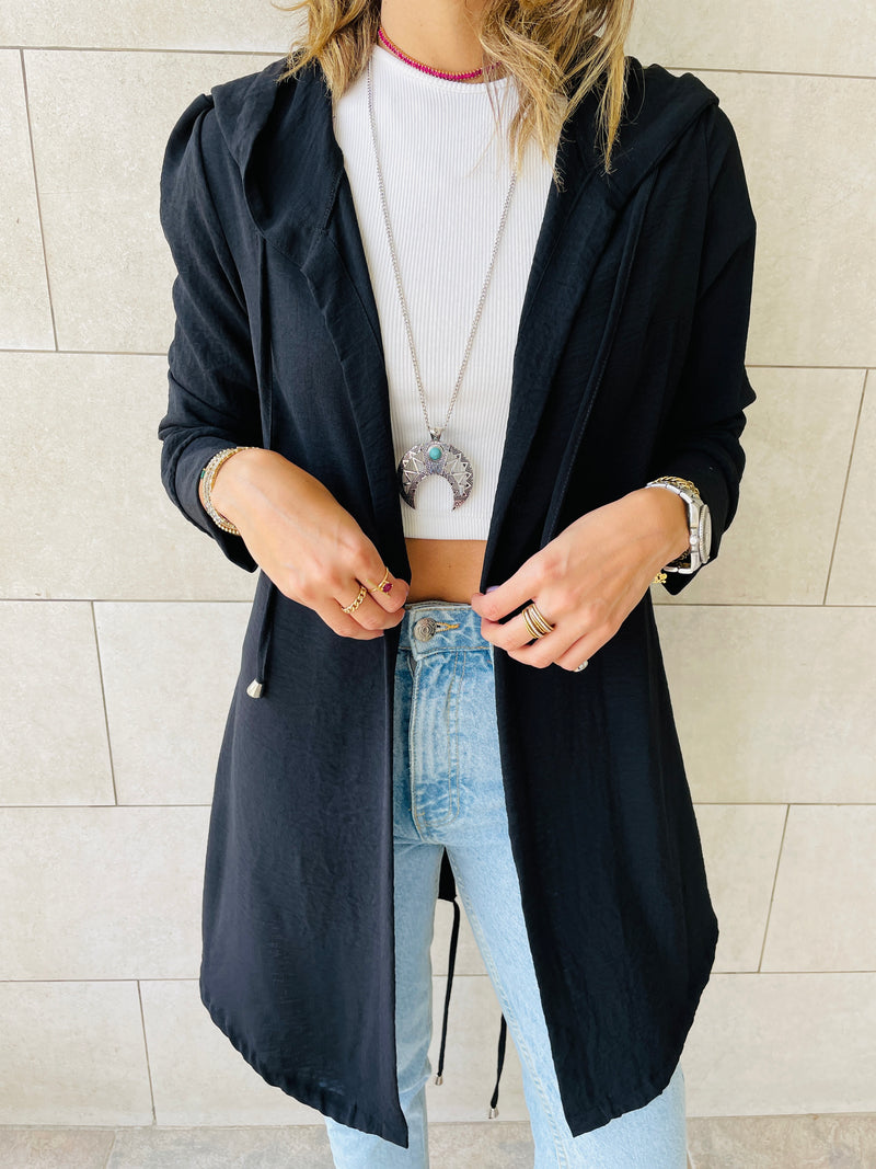 Black Light Weight Summer Duster