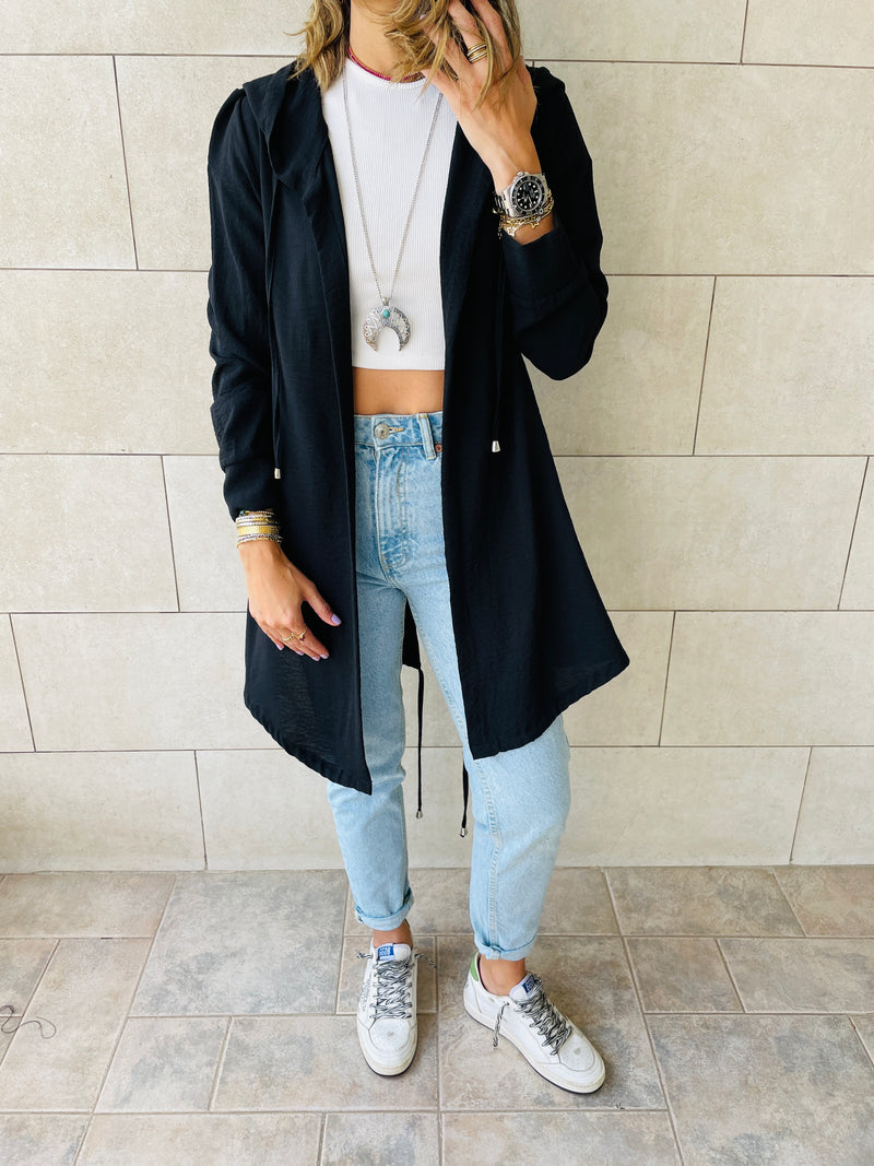 Black Light Weight Summer Duster