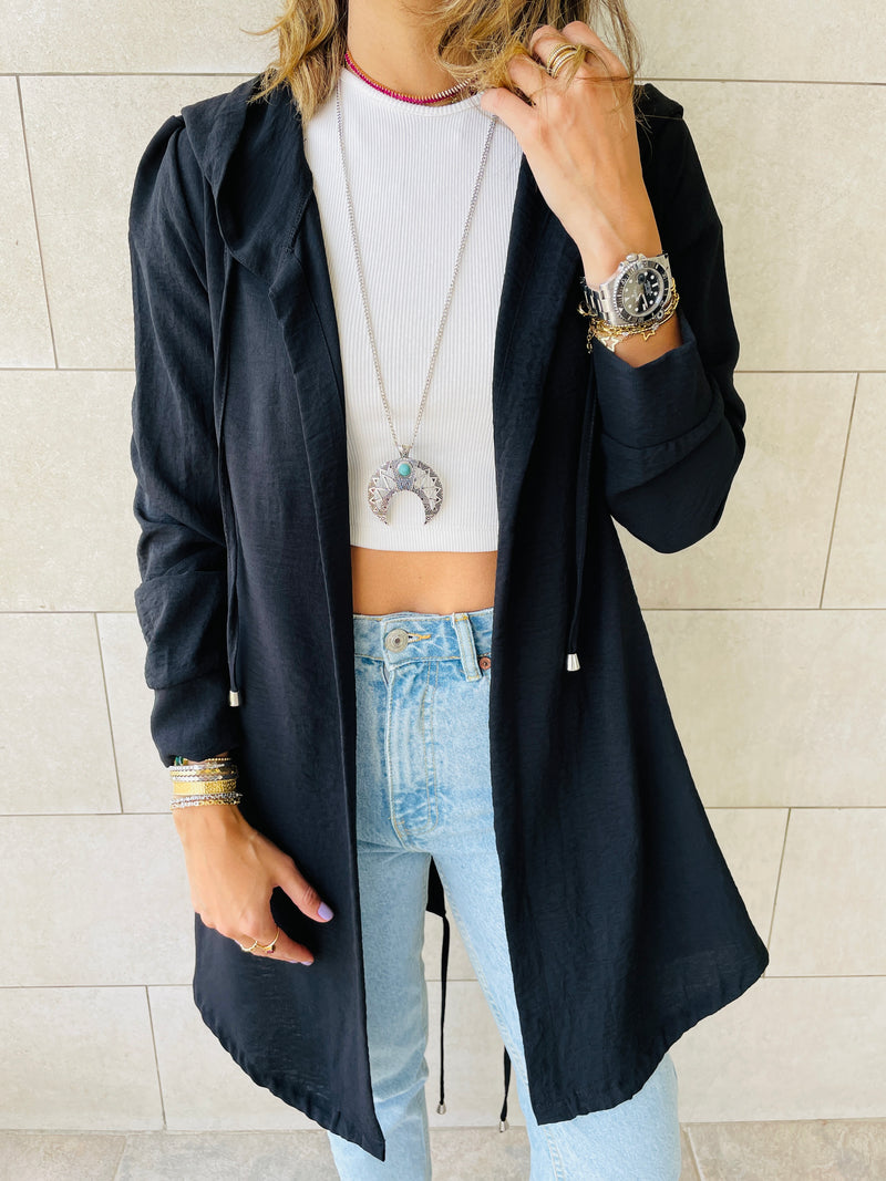 Black Light Weight Summer Duster
