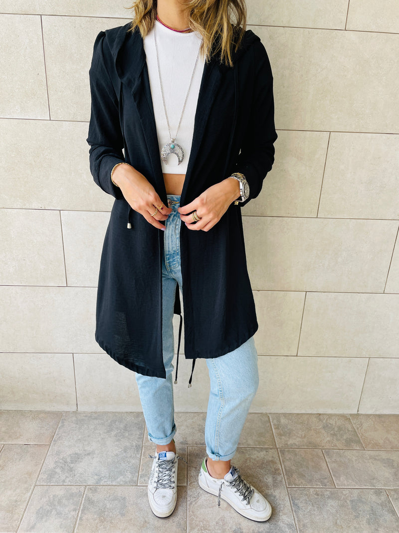 Black Light Weight Summer Duster