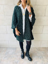 Teal Shimmer Knit Kimono