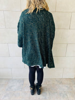 Teal Shimmer Knit Kimono