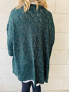 Teal Shimmer Knit Kimono