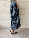 Grey Tie Dye High Low Shirt