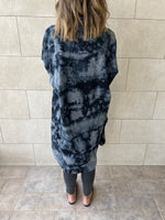 Grey Tie Dye High Low Shirt