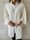 Ivory Shimmer Knit Kimono