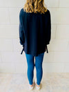 Black Ring Detail Sweatshirt
