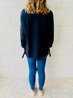 Black Ring Detail Sweatshirt