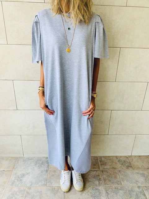 Grey Slink T-shirt Dress