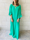 Green Linen Dress