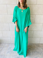 Green Linen Dress