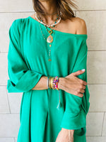 Green Linen Dress