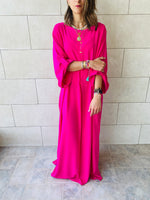 Fuchsia Linen Dress