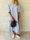 Grey Slink T-shirt Dress