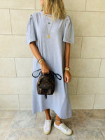 Grey Slink T-shirt Dress