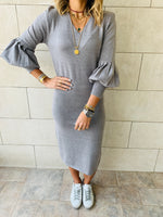 Grey Brooke Knit Dress