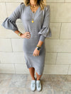 Grey Brooke Knit Dress