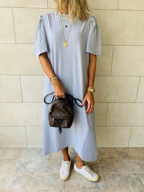 Grey Slink T-shirt Dress