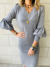Grey Brooke Knit Dress