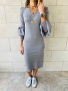 Grey Brooke Knit Dress