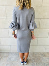 Grey Brooke Knit Dress