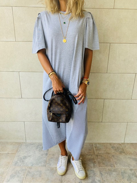 Grey Slink T-shirt Dress