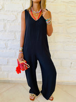 Black Summer Stroll Jumpsuit