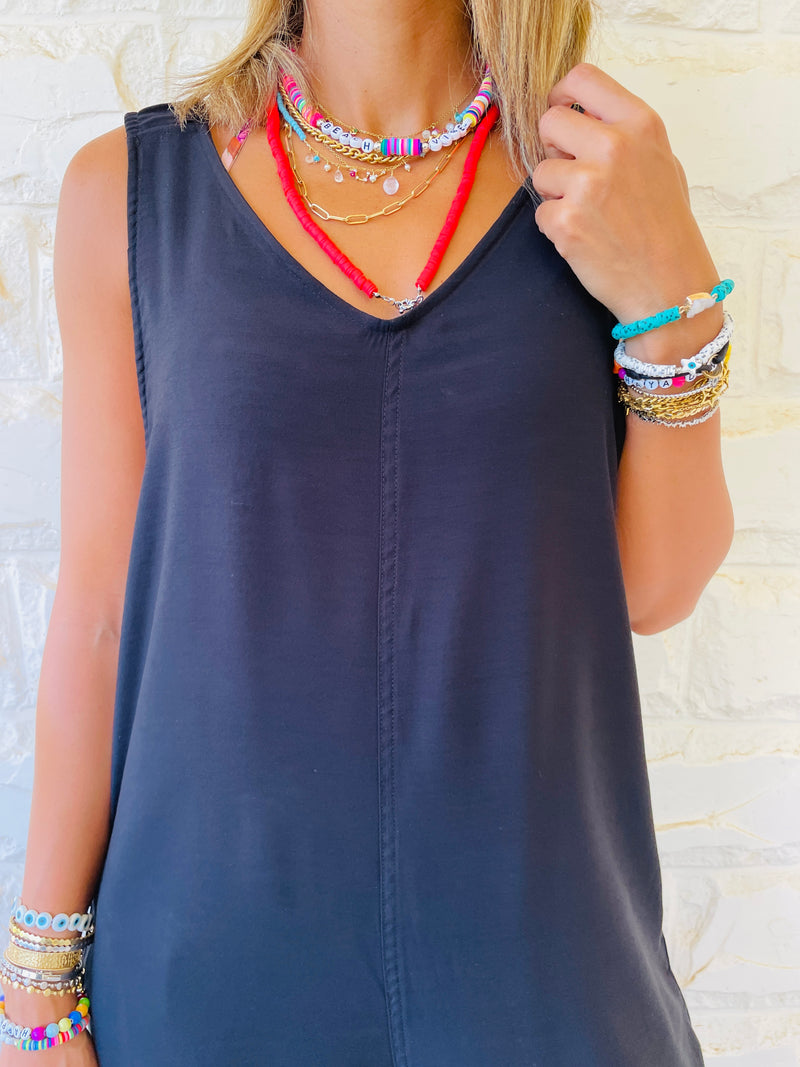 Black Summer Stroll Jumpsuit