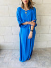 Blue Linen Dress