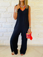 Black Summer Stroll Jumpsuit