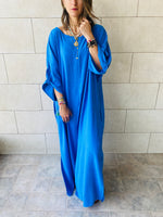 Blue Linen Dress