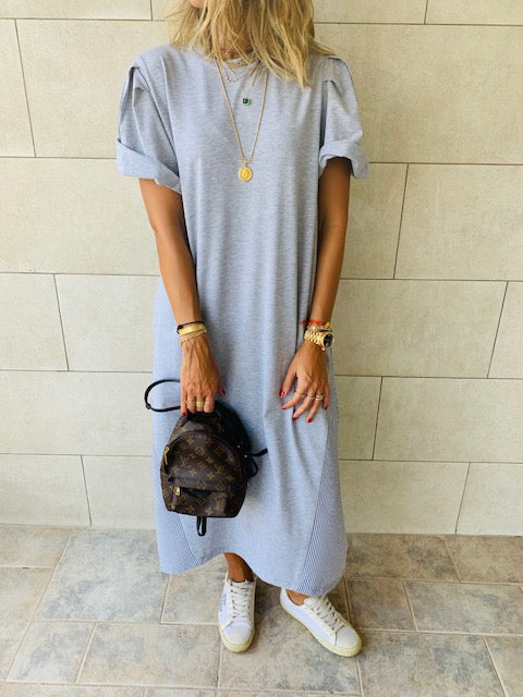 Grey Slink T-shirt Dress