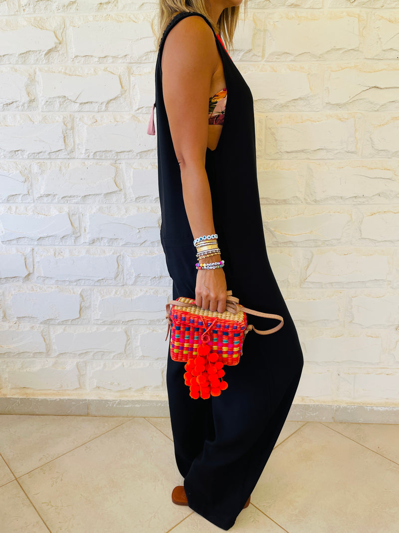 Black Summer Stroll Jumpsuit