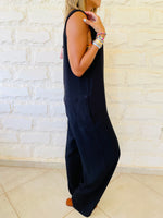 Black Summer Stroll Jumpsuit