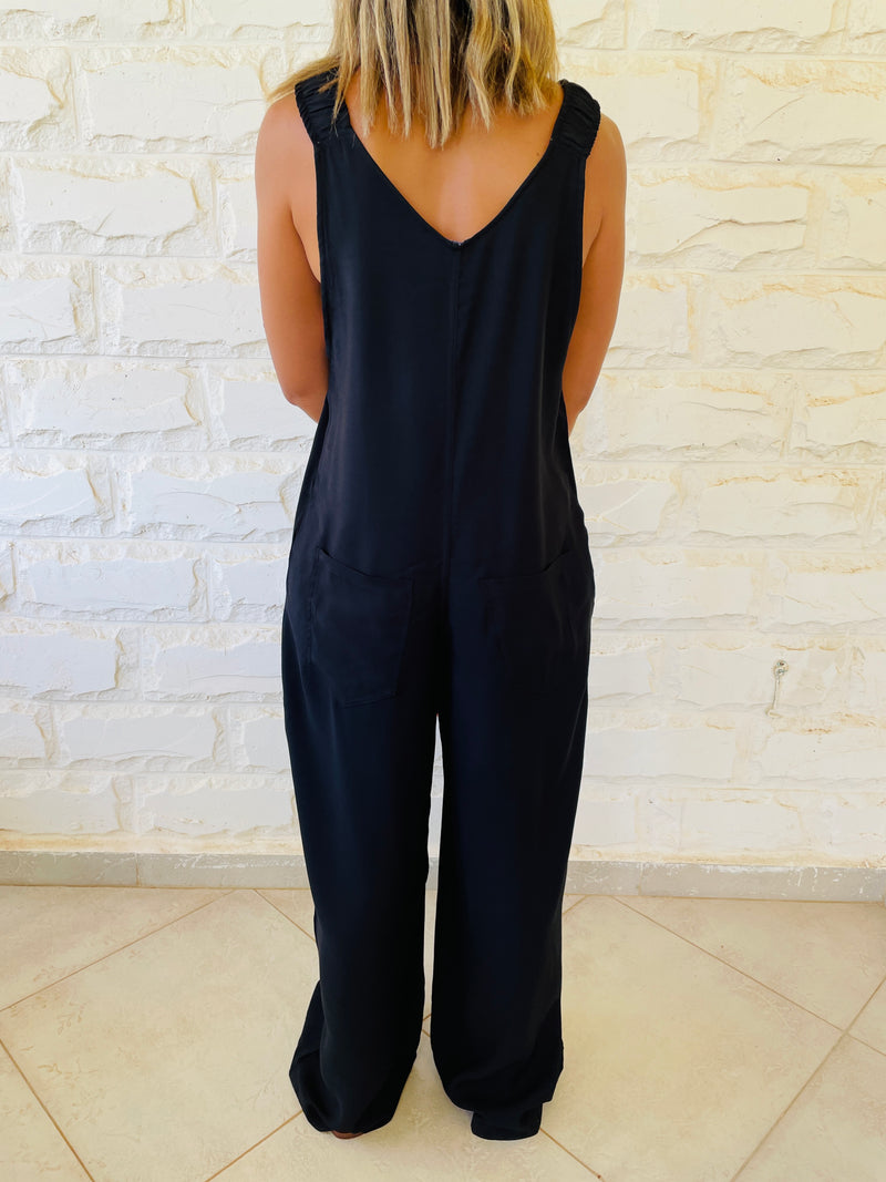 Black Summer Stroll Jumpsuit
