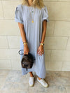 Grey Slink T-shirt Dress
