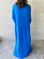 Blue Linen Dress