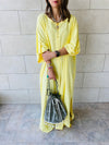 Yellow Linen Dress
