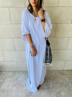 White Linen Dress