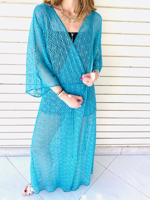 Turquoise Cannes Coverup