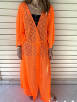 Neon Orange Cannes Coverup