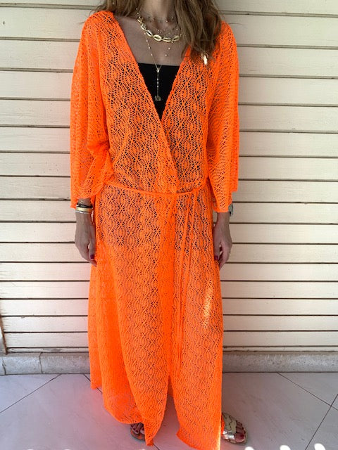 Neon Orange Cannes Coverup