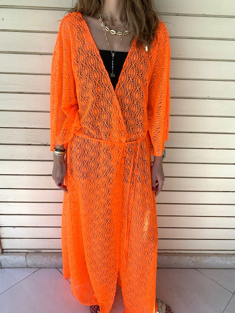 Neon Orange Cannes Coverup