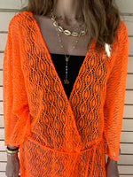 Neon Orange Cannes Coverup