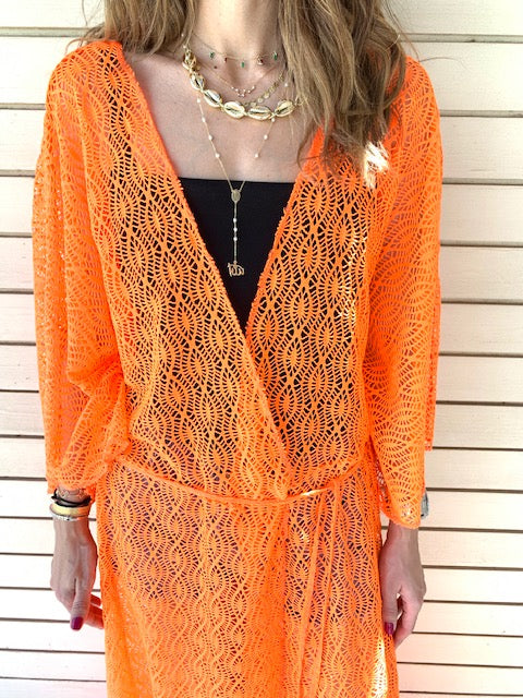 Neon Orange Cannes Coverup