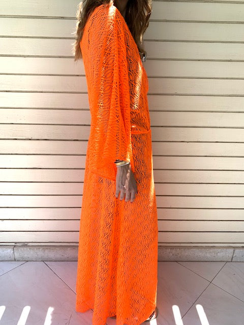 Neon Orange Cannes Coverup